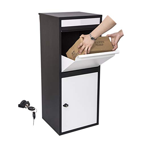 Outdoor Extra Large Drop Box - Fits Medium Parcels & Small Packages - Package Delivery Box - Home, Office, Commercial Mailbox - 2 Spare Keys #TOP27