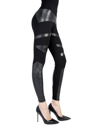 SlimMe Memoi Moto Faux Leather Leggings Large/X-Large