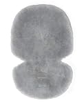 Mamas & Papas Baby Luxury Sheepskin Liner for Pram, Pushchair, Buggy, Stroller – Grey
