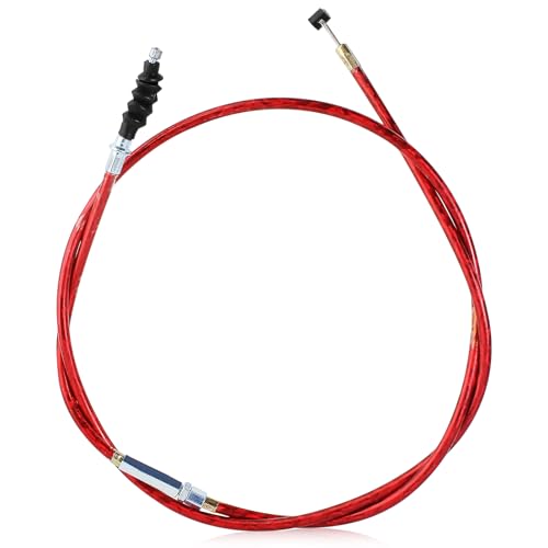 QAZAKY Cable de embrague rojo ajustable de 50 pulgadas para 50cc90cc 110cc 125cc 140cc 150cc 190cc 200cc 250cc ATV Quad Scooter Go Kart Moped Chopper Pit Dirt Bike Triciclo Buggy TaoTao Buyang