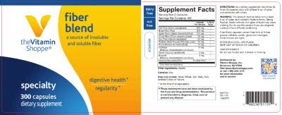 image for The Vitamin Shoppe Fiber Blend, A Natural Source of Insoluble and Solu