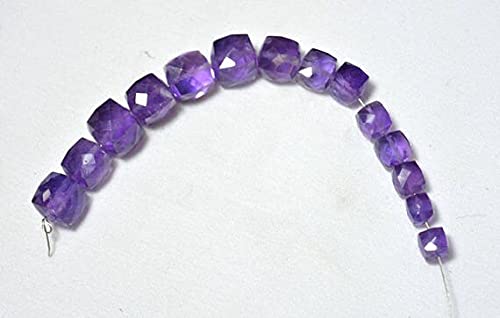 Amatista africana facetada LKBEADS en cuentas de cubo para joyería artesanal de alta gama