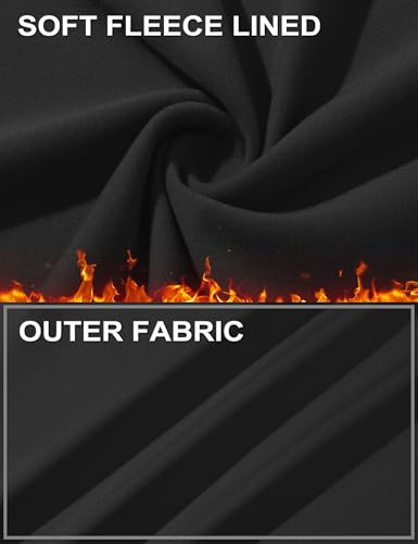 Cavva Mens Thermal Long Sleeve Shirts Fleece Lined Base Layers Warm Undershirt Crew Neck Athletic Workout Tops2