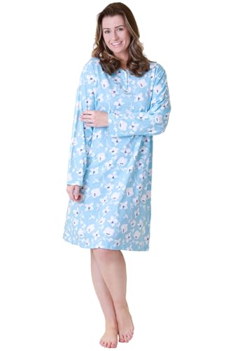 Chemise de nuit légère en coton Camille contre la transpiration