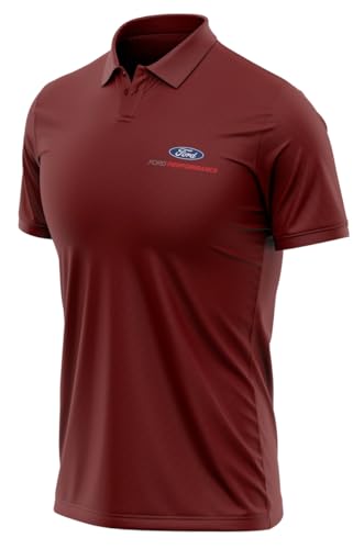 Polo décontracté Ford Performance en polyester léger pour homme