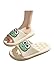 Produktbild COTCLO Hausschuhe Frauen Sommerruhrschuhe Neue Kawaii Cartoon Frosch -Pantoffeln Bären Rutschen Schöne Hausschuhe Männer Innenrutschen-White,42-43