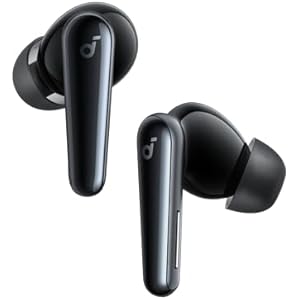 soundcore Liberty 5 by Anker, Noise-Cancelling Wireless Earbuds, 2x Stronger Voice Reduction, Real-Time Adaptive Noise Cancellation, Fast Charging, Dolby Audio, 6-Mic AI Clear Calls, Long Ba