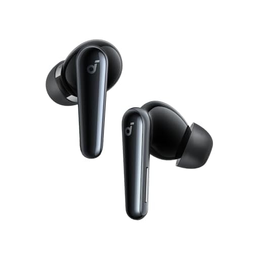 soundcore Liberty 5 by Anker, Noise-Cancelling Wireless Earbuds, 2x Stronger Voice Reduction, Real-Time Adaptive Noise Cancellation, Fast Charging, Dolby Audio, 6-Mic AI Clear Calls, Long Ba
