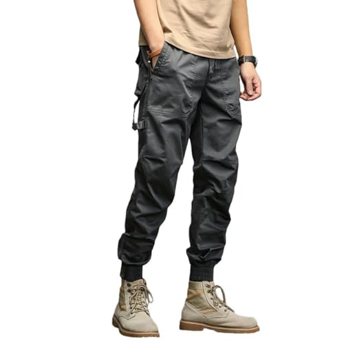 Pantalon cargo coton délavé minimaliste idéal pour les voyages et sorties en ville