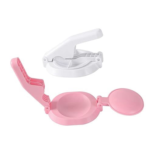 NAMOARLY Round Pastry Dough Cutter Dumpling Mold Plastic Presser for Efficient Making Random Color