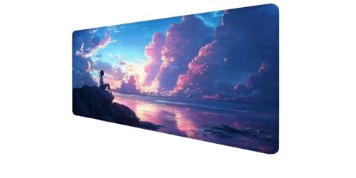 Tapis de souris grand format motif nuage pour embellir votre bureau de télétravail