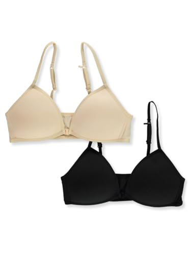 Rene Rofe Girls' 2-Pack Ribbed Pad Bras - Main Image