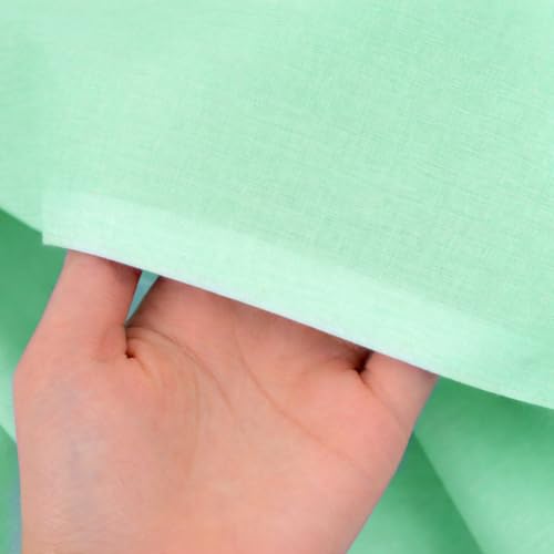Image of Soimoi Blue Solid 60 * 60's Cotton Cambric Fabric by 2 Yards, 56 Inch Wide Light Weight Material Suitable for Kurtis, Blouses, Kids Clothing, Tunics, Dresses and Summer Apparel