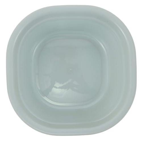 Happyyami 厚手プラスチック製角型洗脚盆 耐久性重視スペース節約型 家用多機能洗面器 食器や手洗いに ベッドサイド浸け置き対応収納簡単