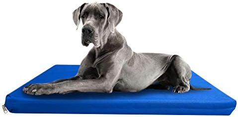 Waterproof & Chew Resistant Dog Bed, Premium High Density Foam, Durable Cool Washable Cover, Cushion Mattress for Dogs, Cats, Other Small and Big Pets, Great for Dogs Cats (Double, Grey)