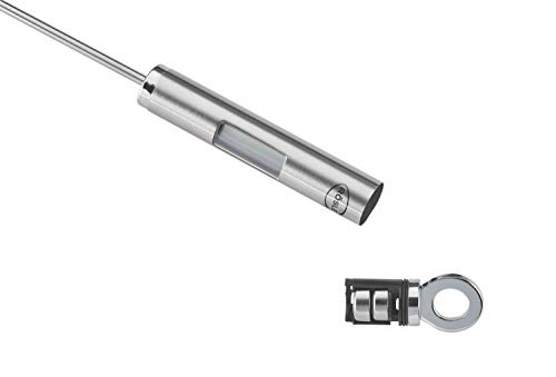 Foto von Rösle Gourmet-Thermometer, Kochthermometer mit digitaler, beleuchteter Temperaturanzeige in °C und °F, -40 °C bis +200 °C, Edelstahl 18/10, Länge 21,5 cm, 24.5 x 5.8 x 3 cm