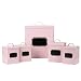 Home By Jackie X321 Set of 5 Metal Food Tin Canister/Bread Bin/Container/Box/Set (Pink)