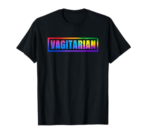 Funny Rainbow Pride months LGBTQ+ Vagitaire lesbien T-Shirt
