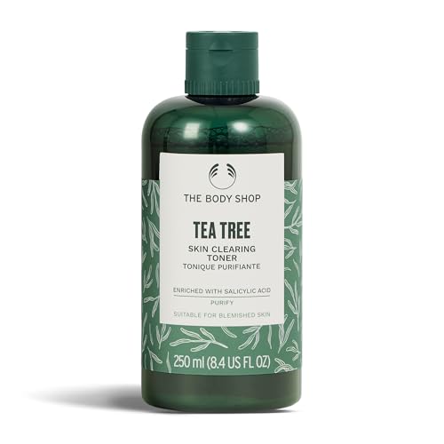 The Body Shop Tea Tree Skin Clearing Toner | Mattifying Face Toner with Salicylic Acid | Removes Impurites and Tones Safe for Acne Prone Skin Vegan 250 ml / 8.4 fl oz
