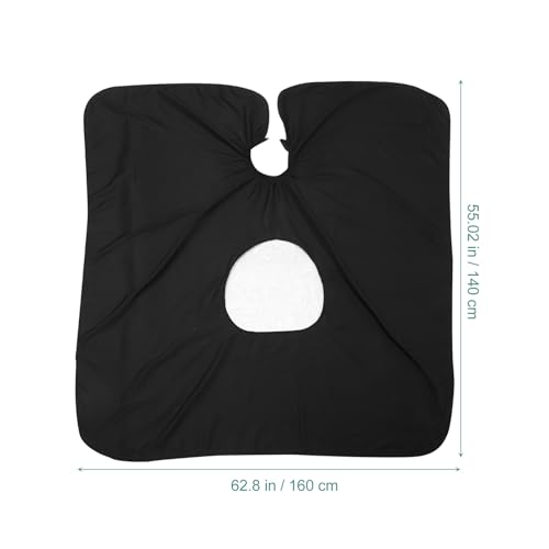 Capa impermeable para peluquería FOMIYES con ventana, capa para corte de cabello, capa profesional para peluqueros adultos miniatura 2