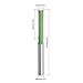 Aopin Router Bit 6mm Cutting Dia 6mm Shank Dia Double Flute Straight Bit Carbide for Woodworking Milling Cutter Tool, Green, Silver, 4Pcs