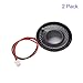 DMiotech 2 Pack 1W 8 Ohm 28mm Diameter DIY Magnetic Speaker Round Type Internal Replacement Loudspeaker with PH2.0/1.25mm-2P Terminal Line for Electronic
