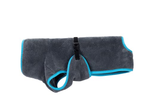 TrendPet Dampfhund Premium Bademantel für Hunde, Supersaugfähig und in 11 Größen verfügbar - Passend zu jeder Hundegröße Gr. 02 | 25-30 cm