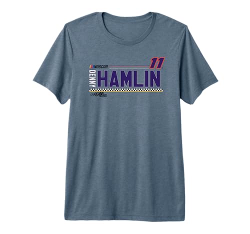 NASCAR - Denny Hamlin - Stripes Premium T-Shirt