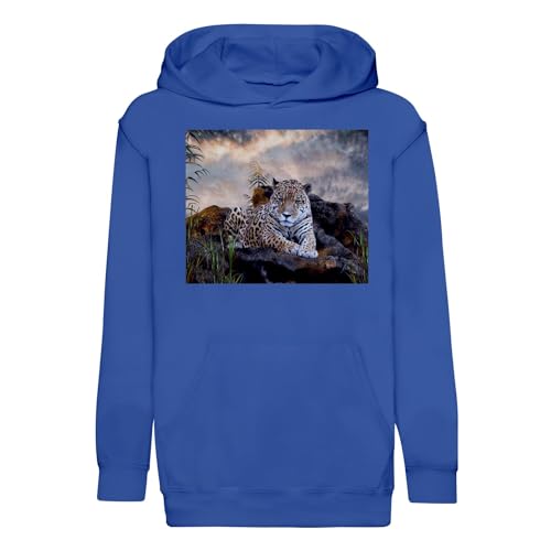 Sweat à capuche enfant jaguar idéal pour les journées fraîches d'automne et le sport en plein air