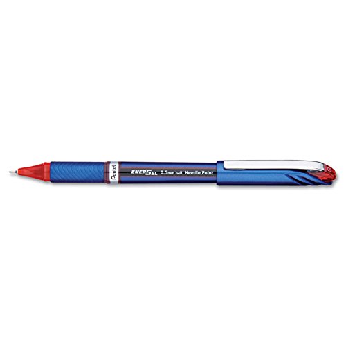 Bolígrafo Pentel EnerGel BLN25B Tinta Roja 0.5mm Docena