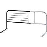 不二貿易 ベッドガード 転落防止 布団ずれ防止 幅95~120×奥行40×高さ45㎝ ブラウン ハイタイプ 幅調整可能 伸縮式 ベッドフェンス 大人 完成品 15565