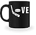 Chorchester Love per hockey e hockey su ghiaccio – Tazza Nero M