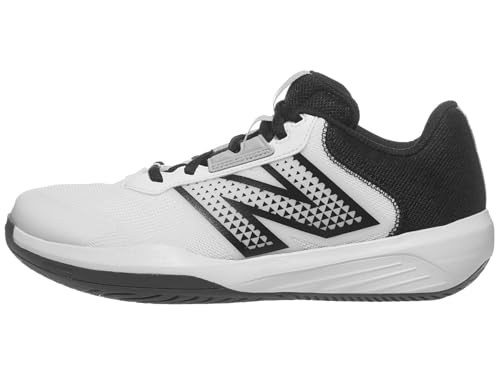 Tenis New Balance 696 V6 de mujer, Blanco/Negro, Talla 10 Wide 2