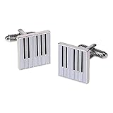 sterling silver cufflinks uk Neuf et de haute qualité couleur argent touches de piano boutons de manchette