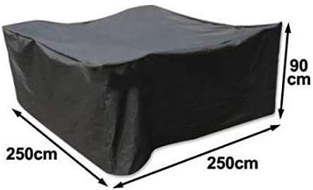 dDanke Black Patio Furniture Set Covers Waterproof Outdoor Furniture Protector Waterproof Dust Proof Protective Covers, 98.4x98.4x35.4 Inch