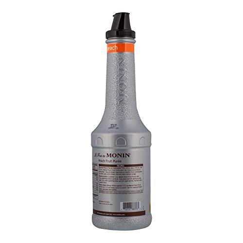 image for Monin - Peach Fruit Purée, Summertime Sweetness, Great for Cocktails,