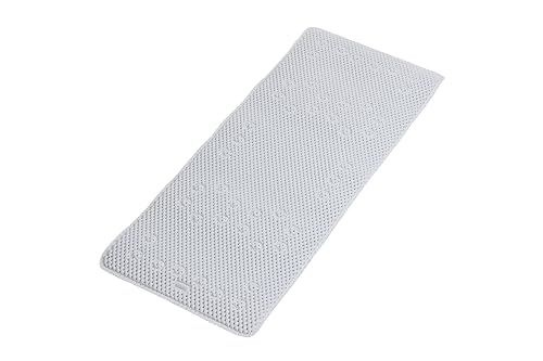 Croydex Teviot Bath Mat Non Slip Anti Mould, White PVC Medium Mat with Cushioned Vinyl Air Cell Technology - Image 2