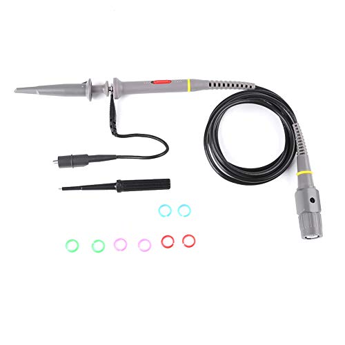 PP 80 Oscilloscope Probe Kit 60MHz Compatible with Digital Analog Oscilloscopes 1x 10x Adjustable Attenuation for Low Medium Frequency Signal Measurement