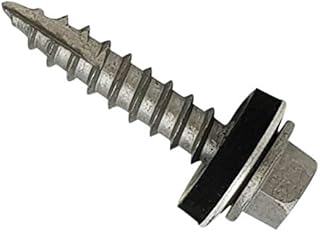 Forgefix - TechFast Metal Roofing to Timber Hex Screw T17 Gash Point 6.3 x 32mm Box 100