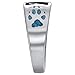 Southwestern Style Wolf Paw & Claw Turquoise 925 Sterling Silver Ring 11