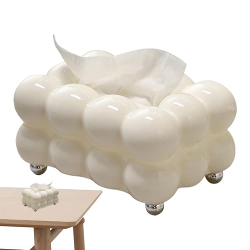 Soporte decorativo para caja de pañuelos, dispensador de papel facial, elegante funda para servilletas, organizador de mesa creativo para pañuelos, servilletas, tocador, encimera, hogar, oficina