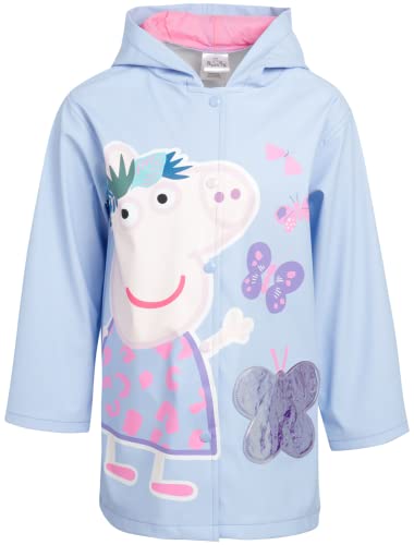 Hasbro Girls' Peppa Pig Jacket - Windbreaker Shell Raincoat (Toddler/Girl), Size 4-5, Peppa Pig