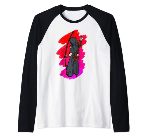 Cadeau d'archer d'anime pour arc et Flèche Manche Raglan Cover