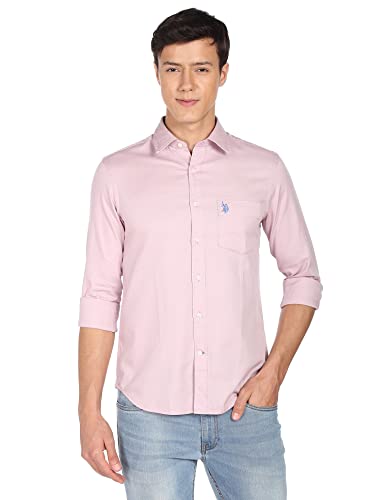 Image of U.S. Polo ASSN. Men's Cotton Slim Fit Shirt
