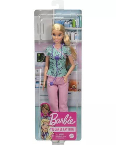 Image of Barbie Doll & Accessories Makeup Artist Fashion Doll (Blond Nurse)
