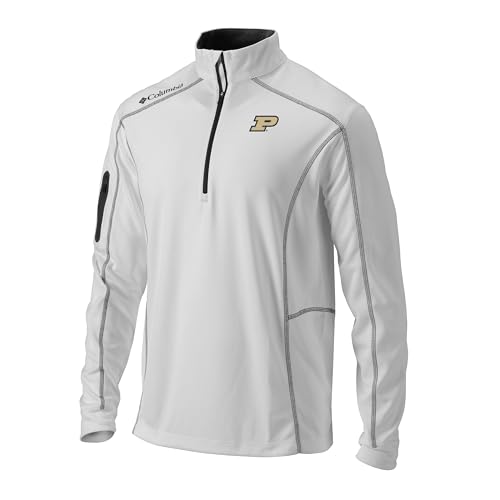 Columbia Purdue Univ Golf Men's Lightweight Casual Golf Shotgun Pullover3