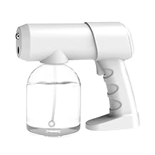Portable 500ml Blue Nano Sprayer for |USB Rechargeable Office Fogger|Mini Portable|Wireless Cordless|Three Fog Sizes|Blue Atomic Sanitizer|Travel/Home/Office|White