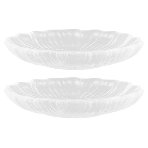 Ciieeo Glass Tea Saucer 3.5 Inch Clear Round Cup Mat for Tea Coffee Cups Snack Plate Table Protection for Home Tearoom Restaurant Use