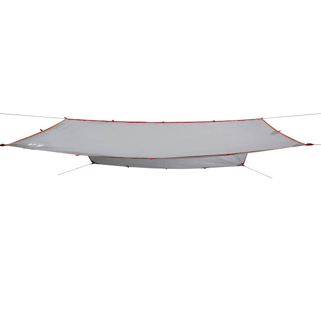 Telone da campeggio grigio e arancione, 400 x 294 cm, impermeabile, telo per tenda protezione solare per esterni, campeggio, escursionismo, amaca 94666