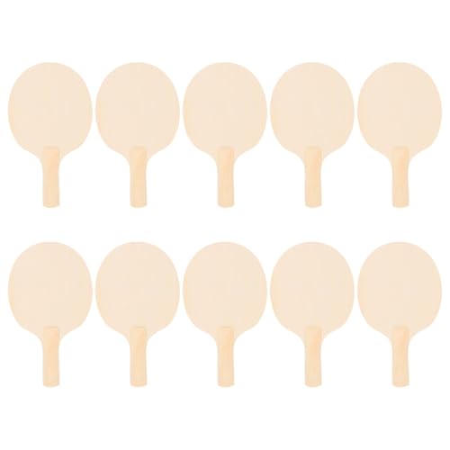 SUPVOX 10 Palas De Tenis De Mesa De Madera Raqueta De Tenis De Mesa De Madera Sin Acabado Color